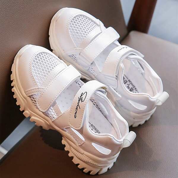 

Toddler Girls Mesh Panel Sneakers, White