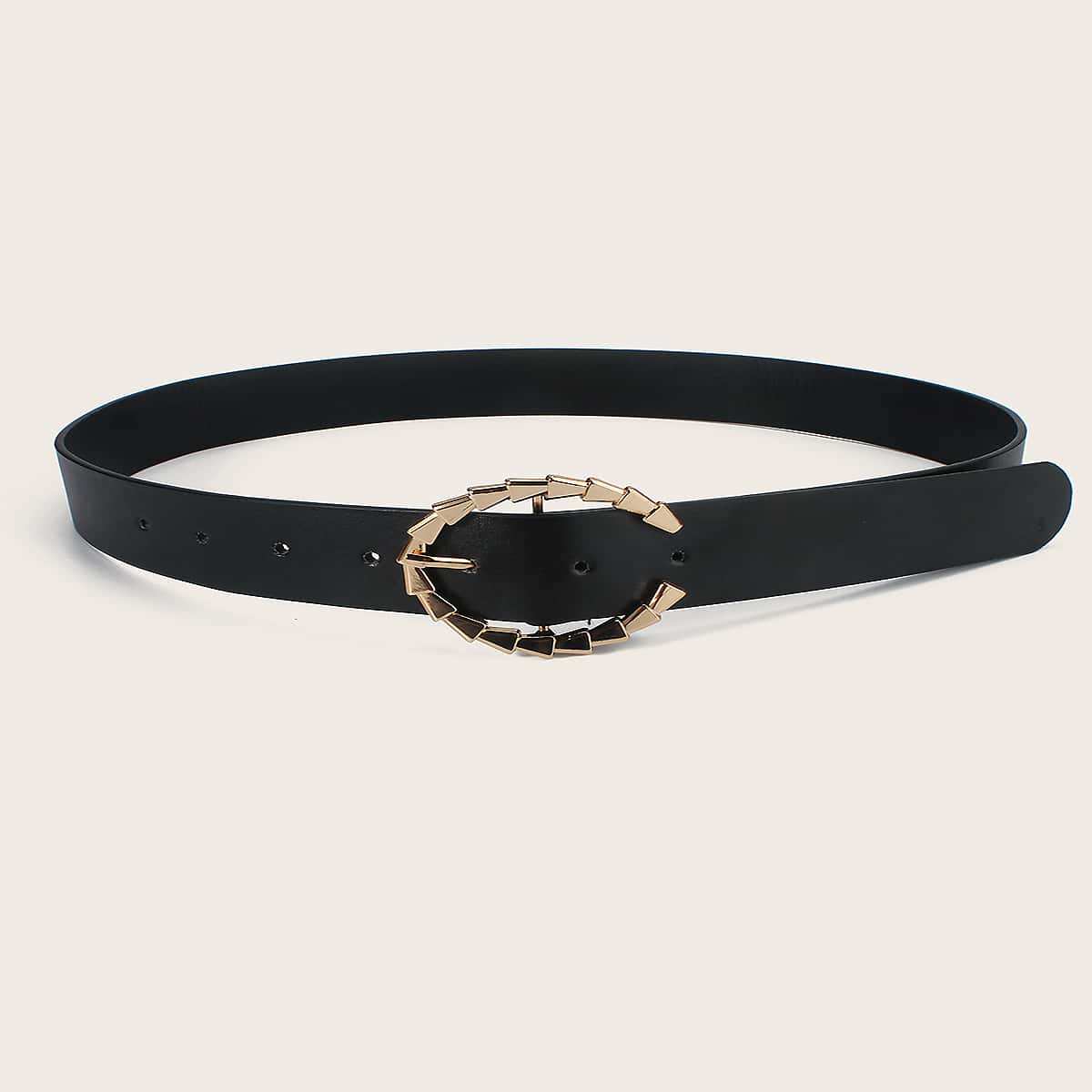 

Metal Buckle Belt, Black