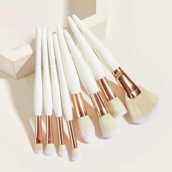 

8pcs Makeup Brush Set, White