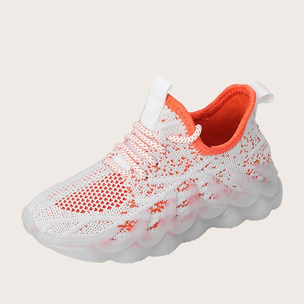 

Boys Lace-up Decor Sneakers, White