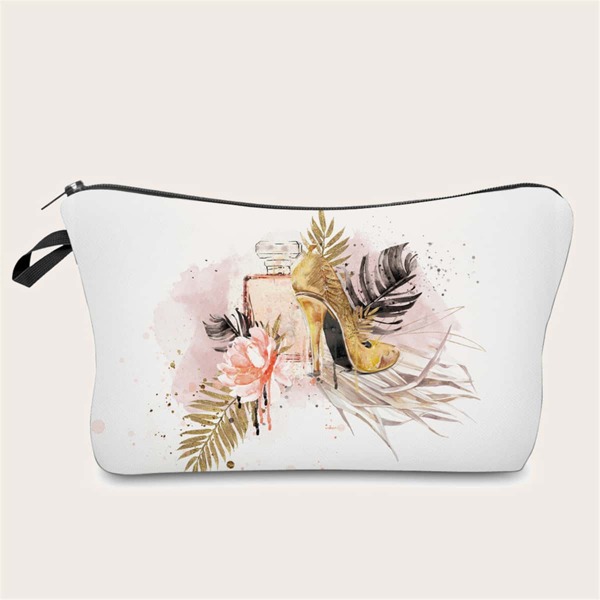 

Cosmetic Zipper Makeup Bag, Multicolor