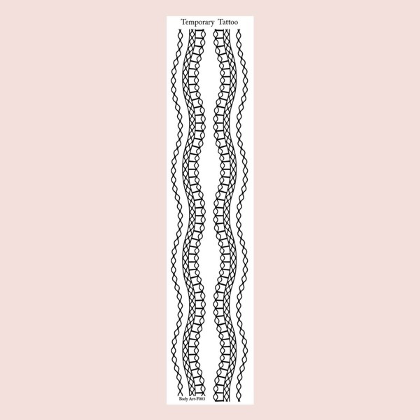 

1sheet Hollow Out Tattoo Sticker, Black