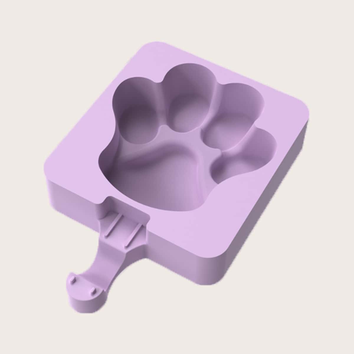 

1pc Cartoon Shaped Ice Cream Mold, Mauve purple