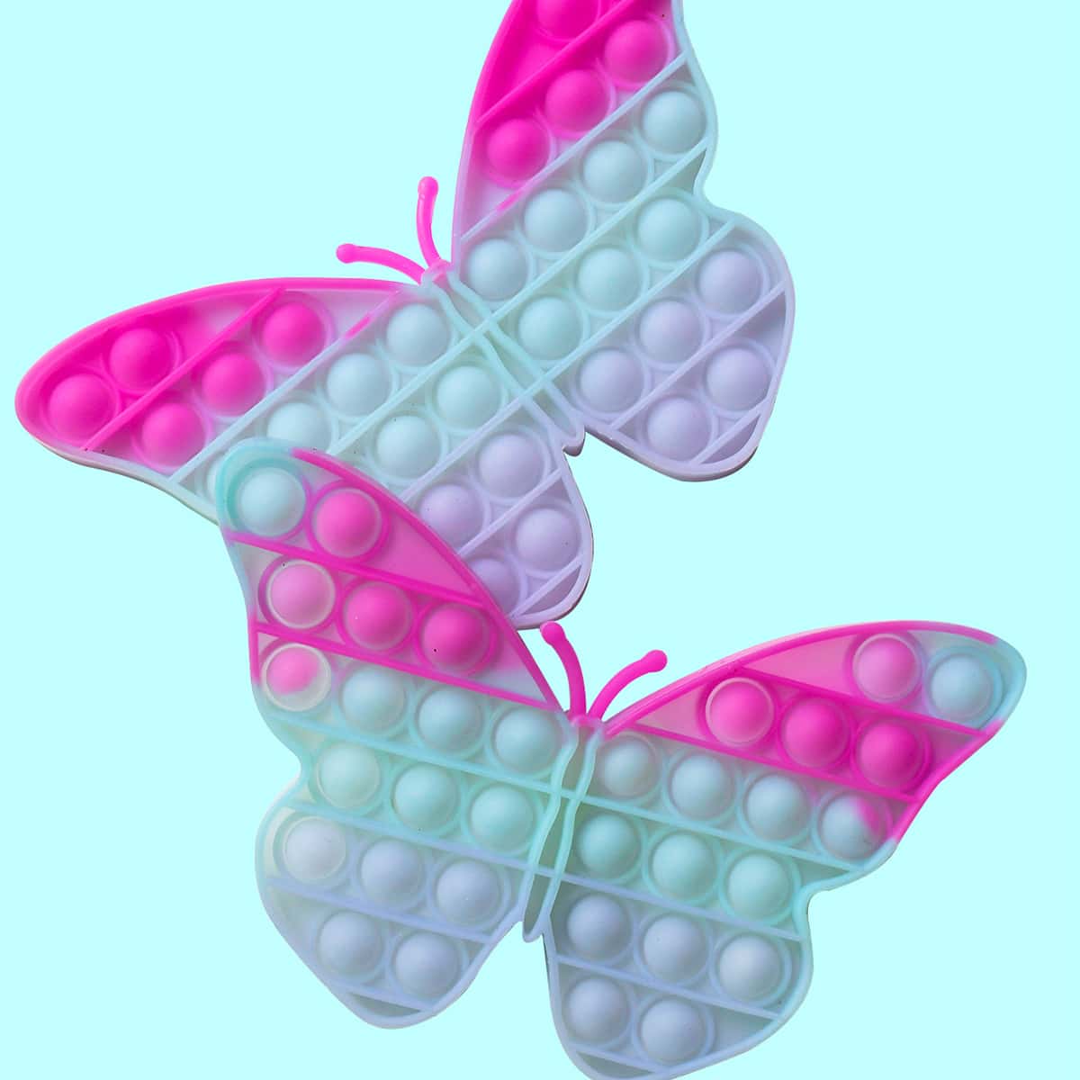 

1pc Random Butterfly Shaped Push Bubble Toy, Multicolor