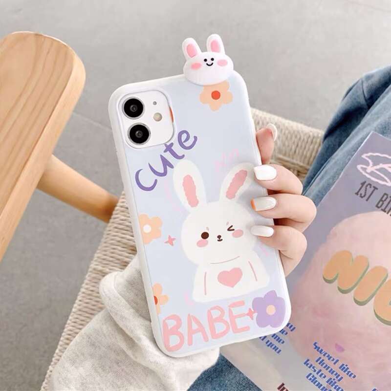 

Cartoon Rabbit Phone Case, Multicolor