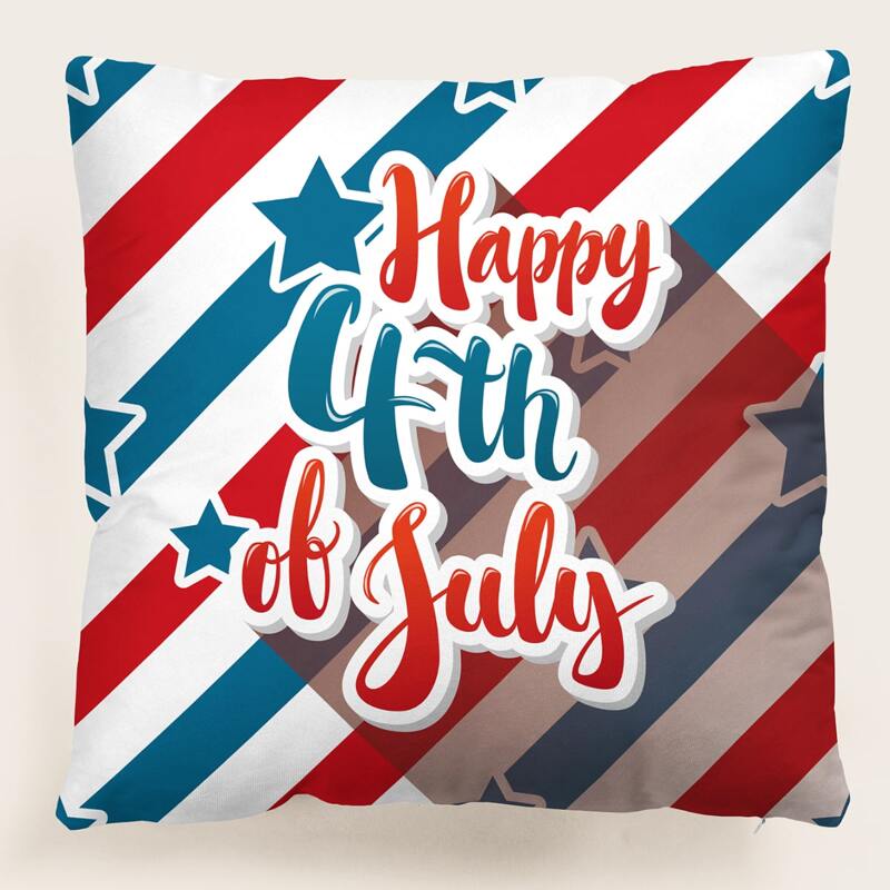 

Slogan Graphic Cushion Cover Without Filler, Multicolor