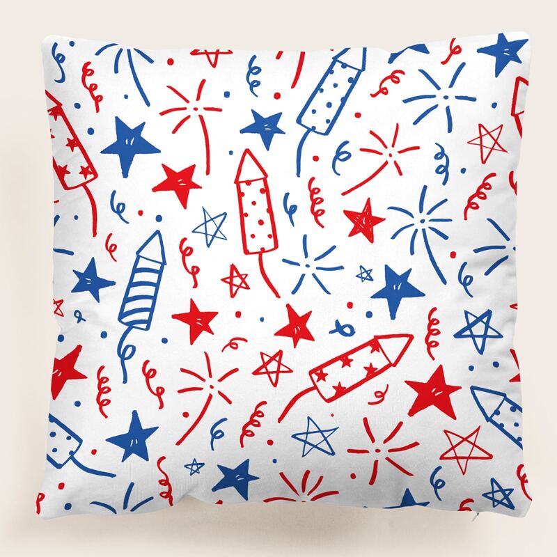 

Graphic Cushion Cover Without Filler, Multicolor