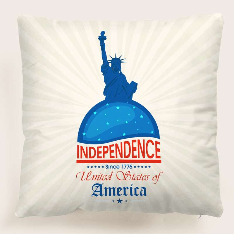 

Graphic Cushion Cover Without Filler, Multicolor