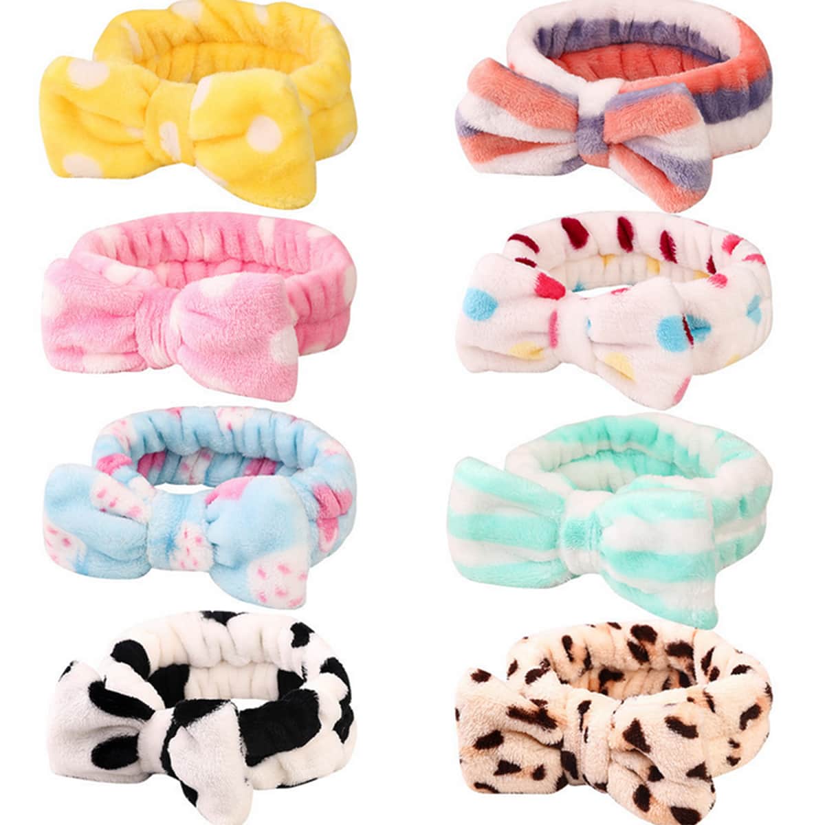 

1pc Random Bow Bath Headband, Multicolor