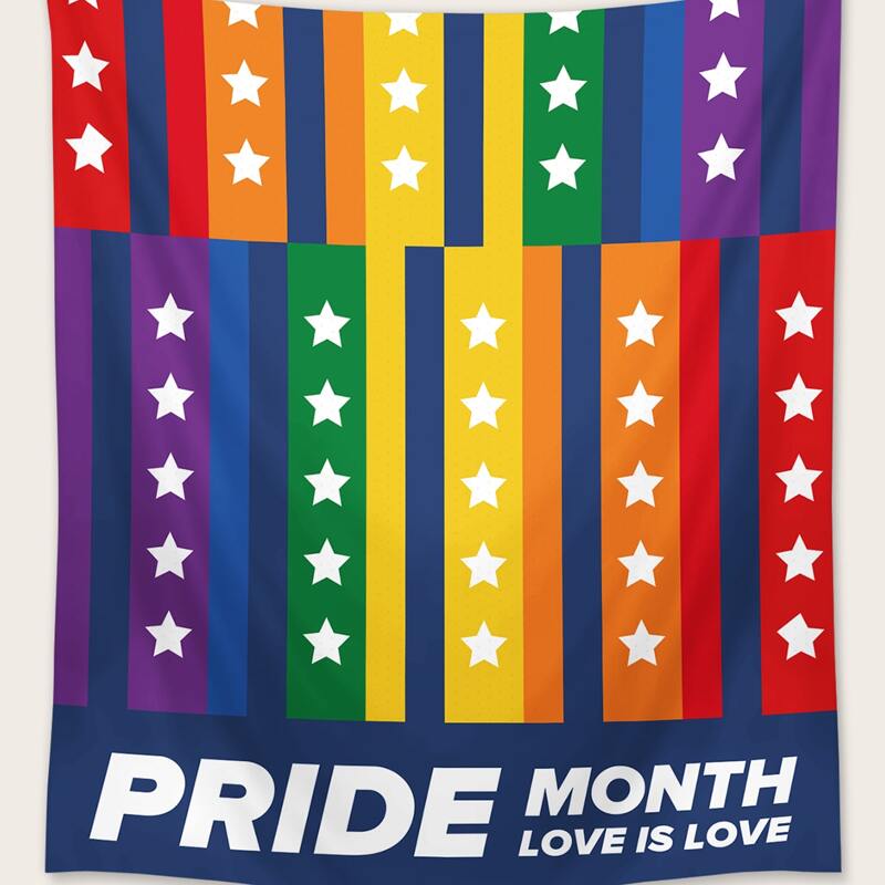 

LGBT Rainbow Stripe Tapestry, Multicolor
