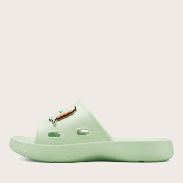 

Toddler Girls Cartoon Decor Slippers, Green
