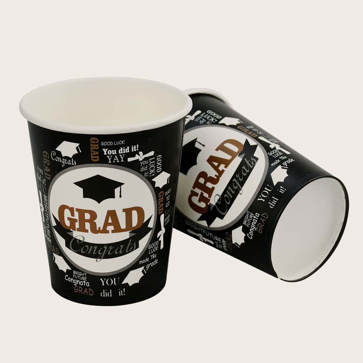 

16pcs Graduation Party Disposable Cup, Multicolor