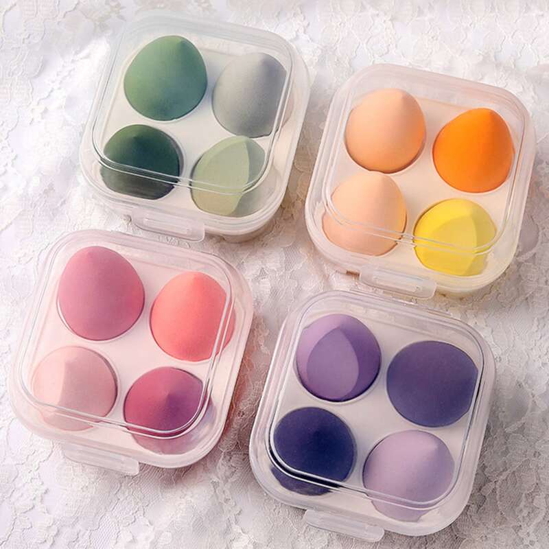 

4pcs Random Makeup Sponge, Multicolor