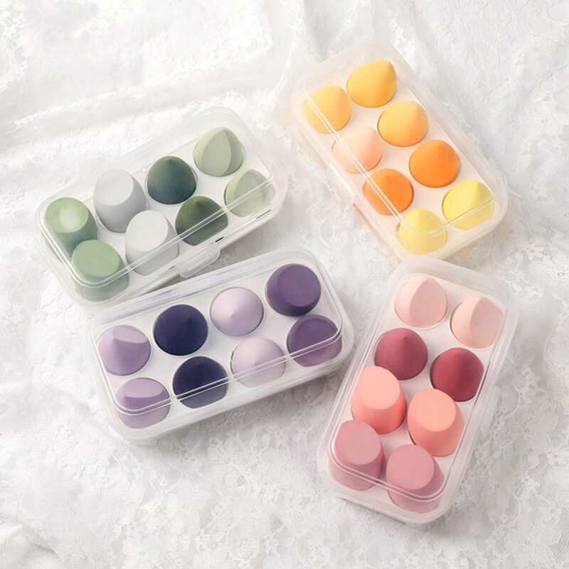 

8pcs Random Makeup Sponge, Multicolor