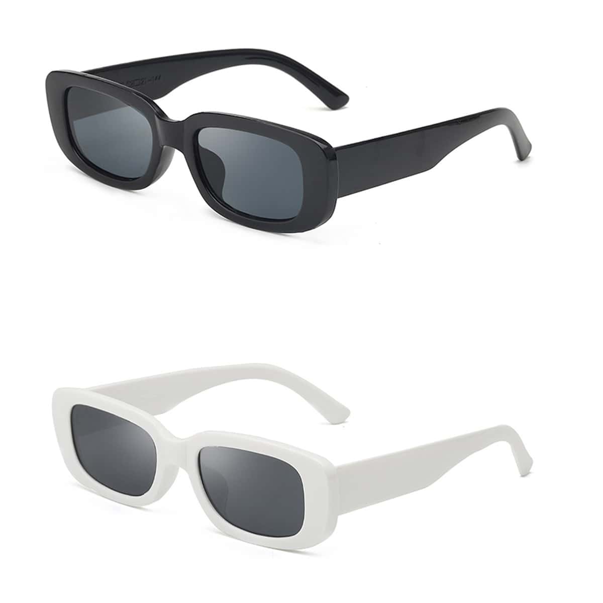 

2pairs Rectangle Frame Sunglasses