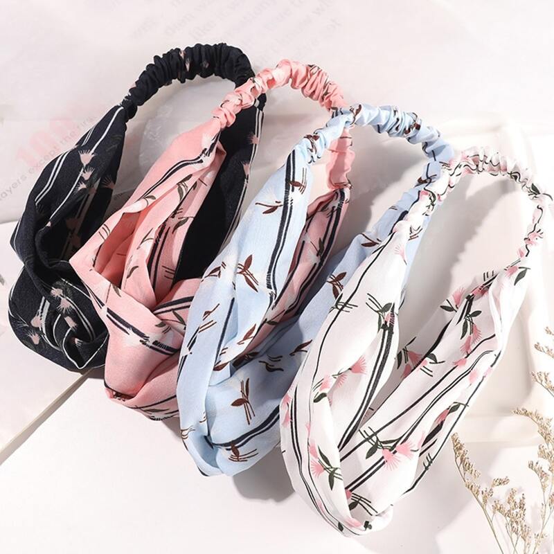 

2pcs Random Flower Graphic Hair Band, Multicolor