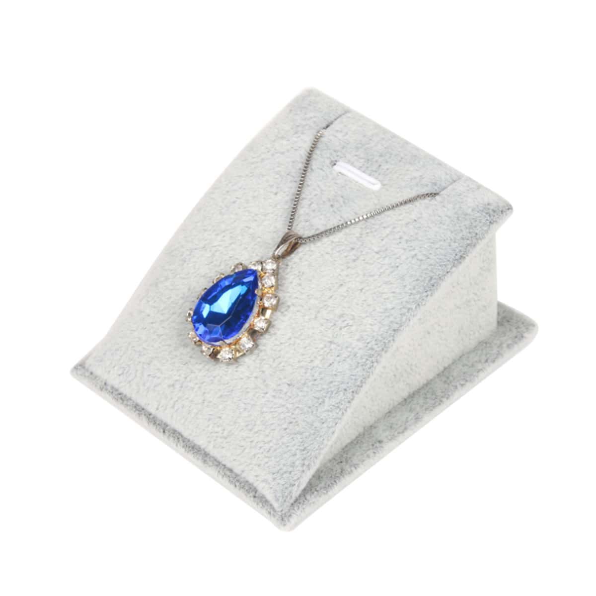 

1pc Necklace Display Rack, Grey