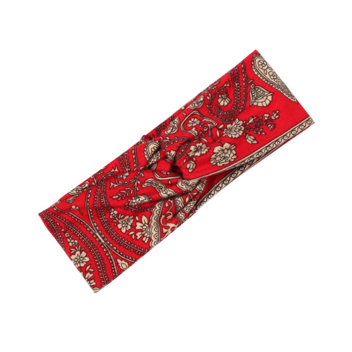 

Floral Twist Hair Band, Red