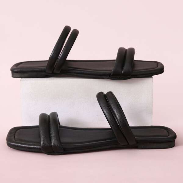 

Minimalist Slide Sandals, Black