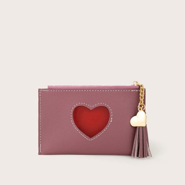 

Heart Design Card Holder, Dusty pink