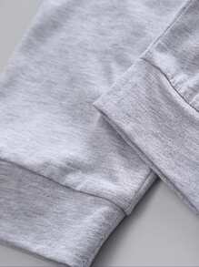 SHEIN Toddler Boys Cartoon Graphic Tee With Sweatpants - Multicolor - View 4