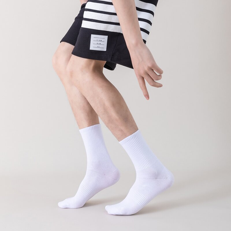 

Guys Solid Crew Socks, White