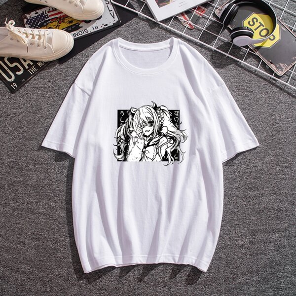 

Men Cartoon Figure Graphic Tee, White