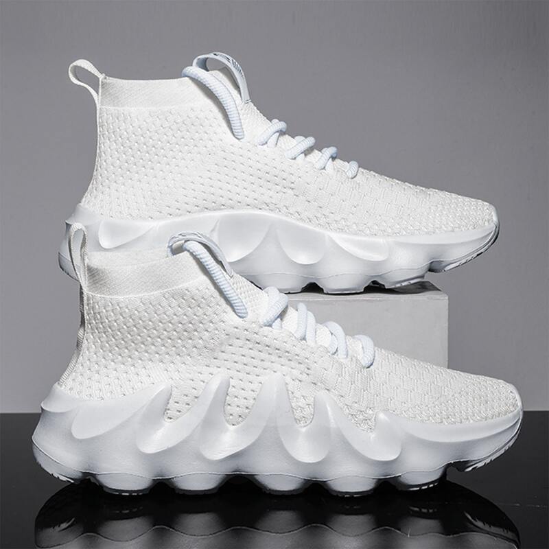 

Guys Lace Up Decor Sneakers, White