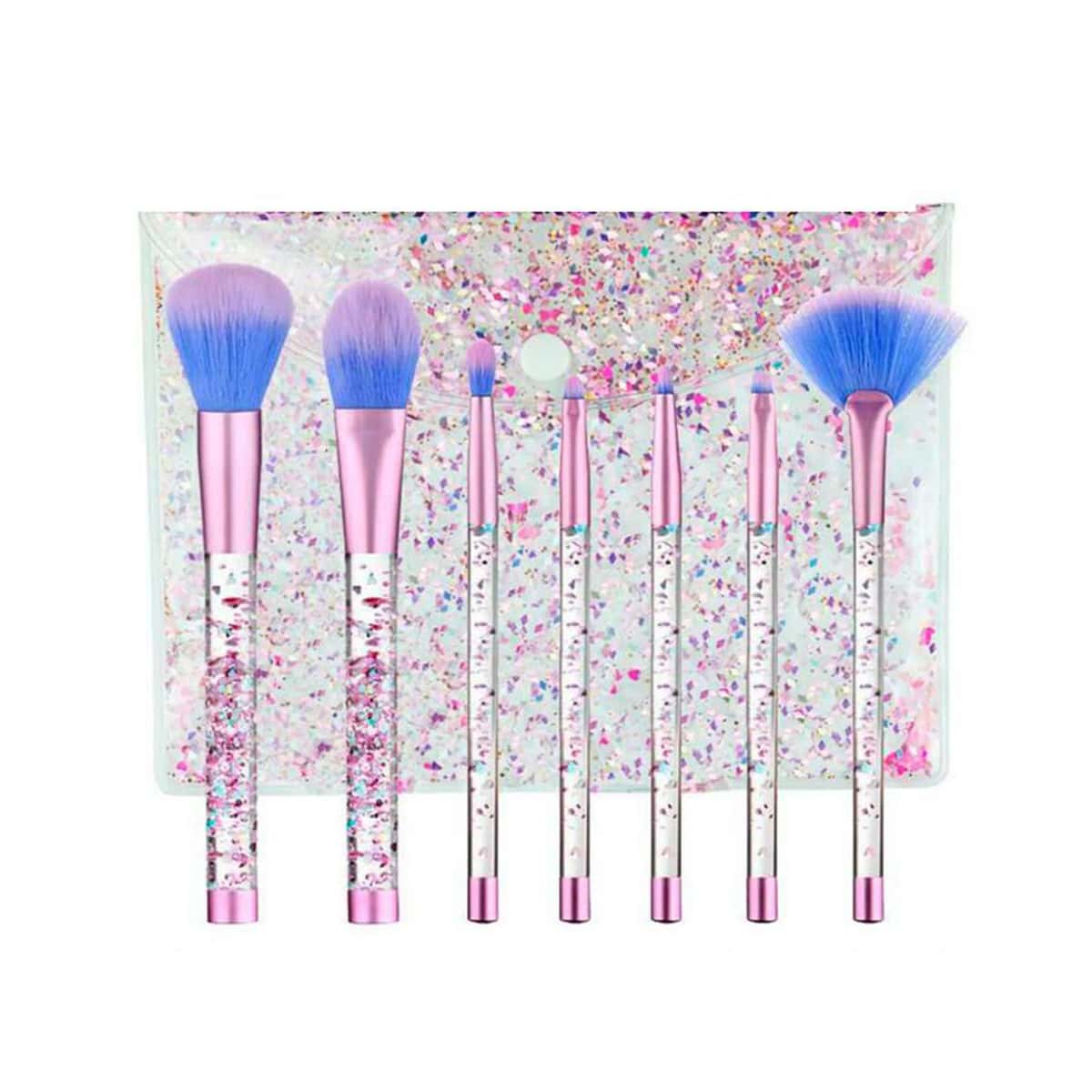 

7pcs Makeup Brush Set, Pink