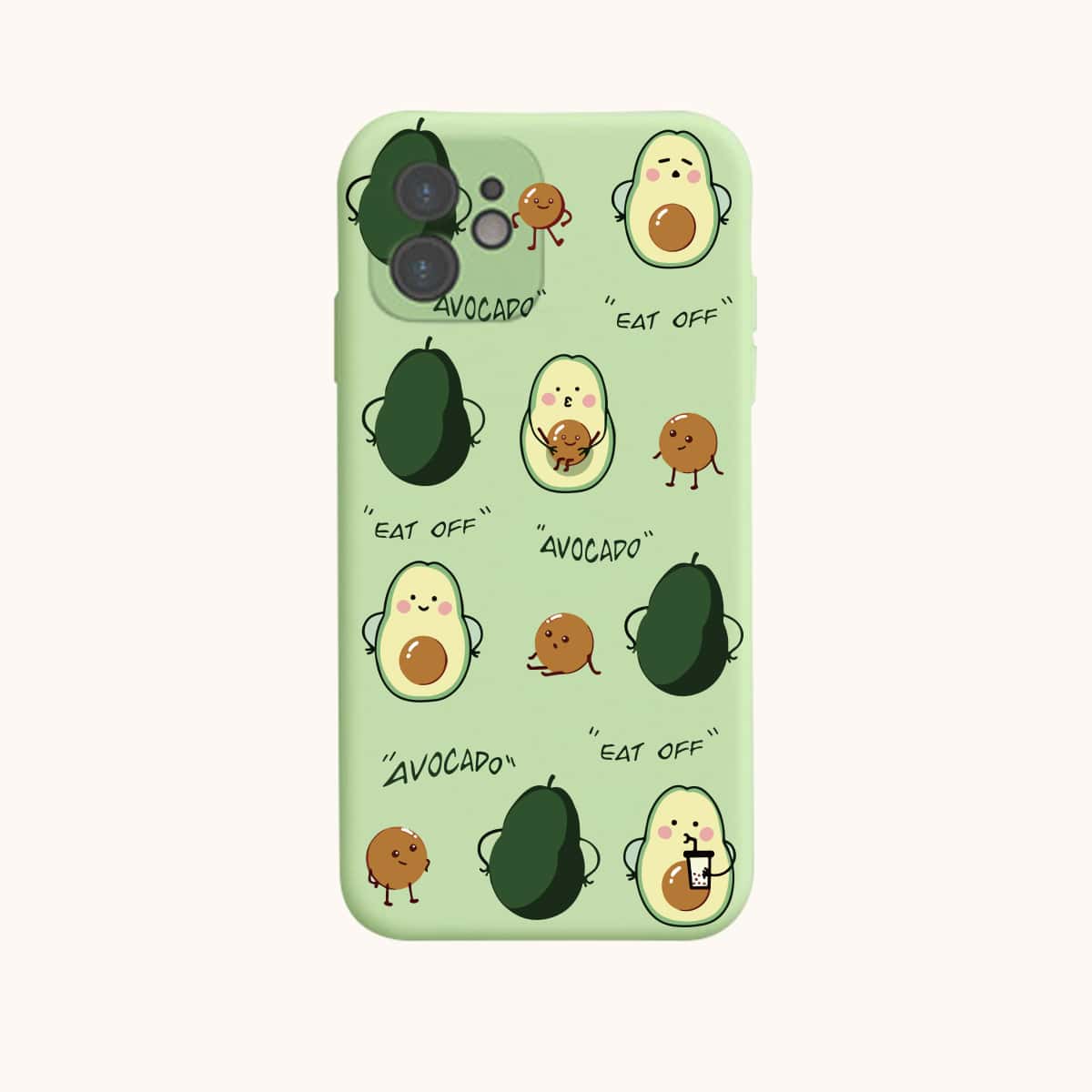 

Cartoon Avocado Phone Case, Multicolor