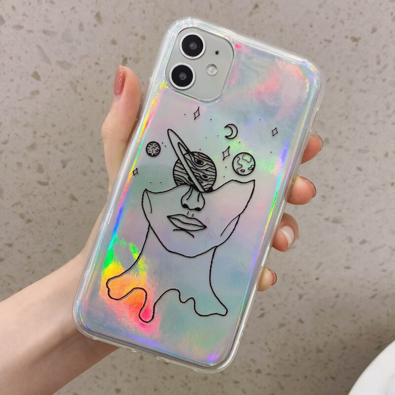 

Figure Graphic Phone Case, Black