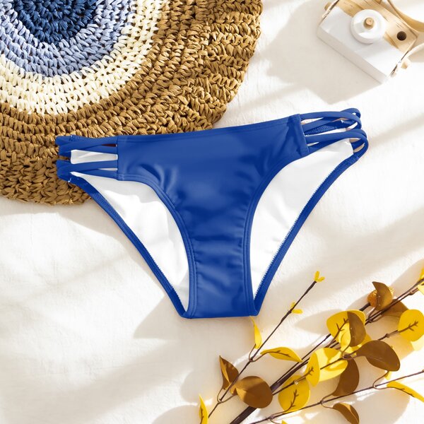 

Crisscross Side Bikini Panty, Royal blue