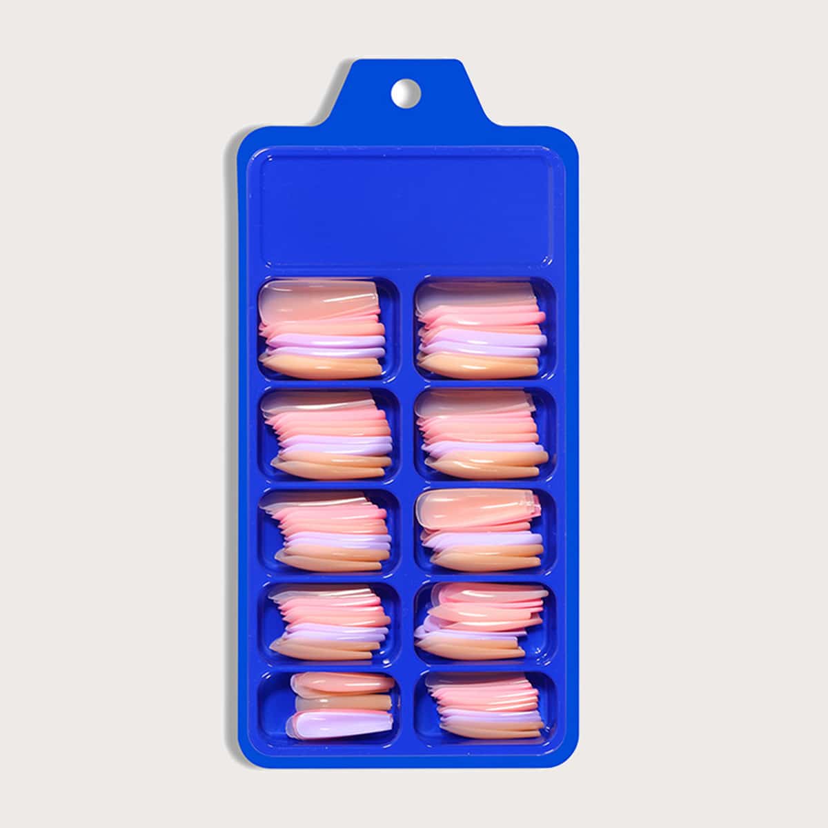

100pcs Colorful Fake Nail, Baby pink