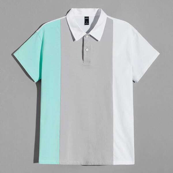

Men Colorblock Polo Shirt, Multicolor