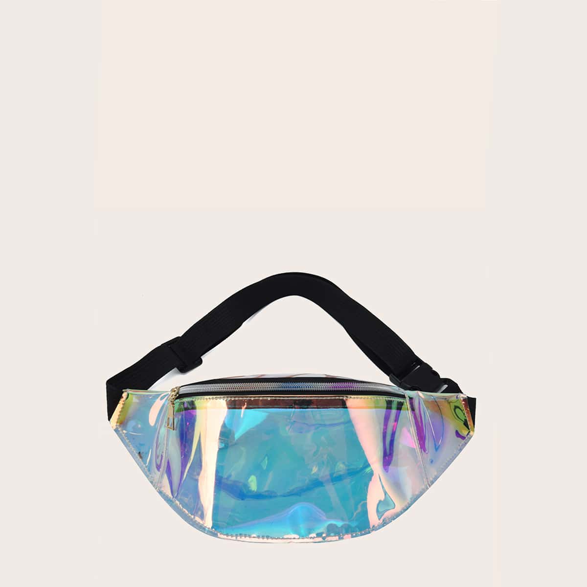 

Holographic Sling Bag, Clear