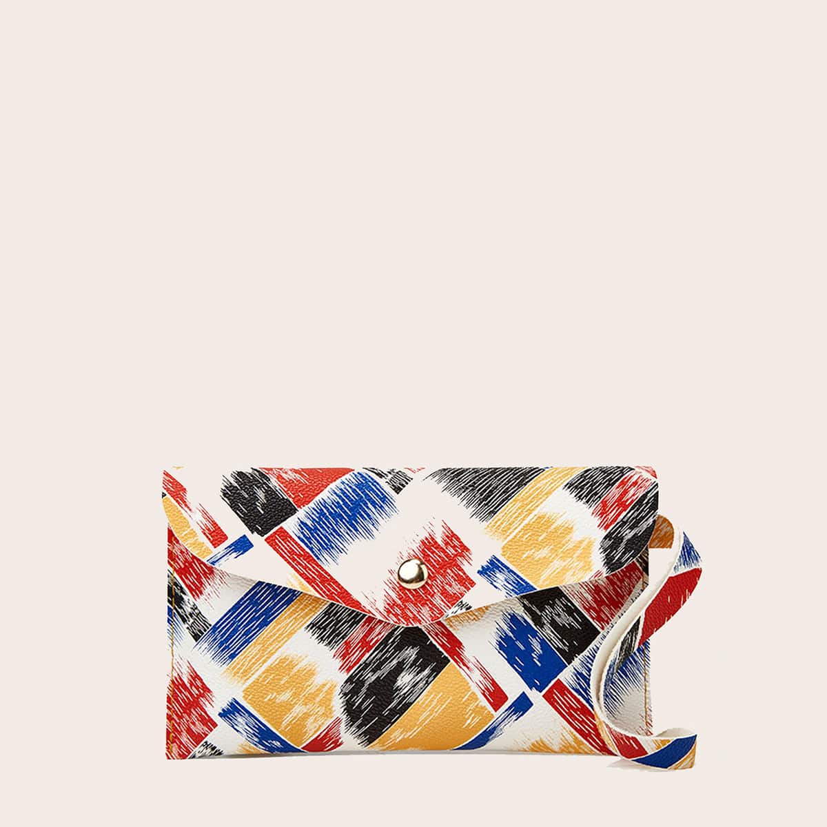 

Graphic Clutch Bag, Multicolor