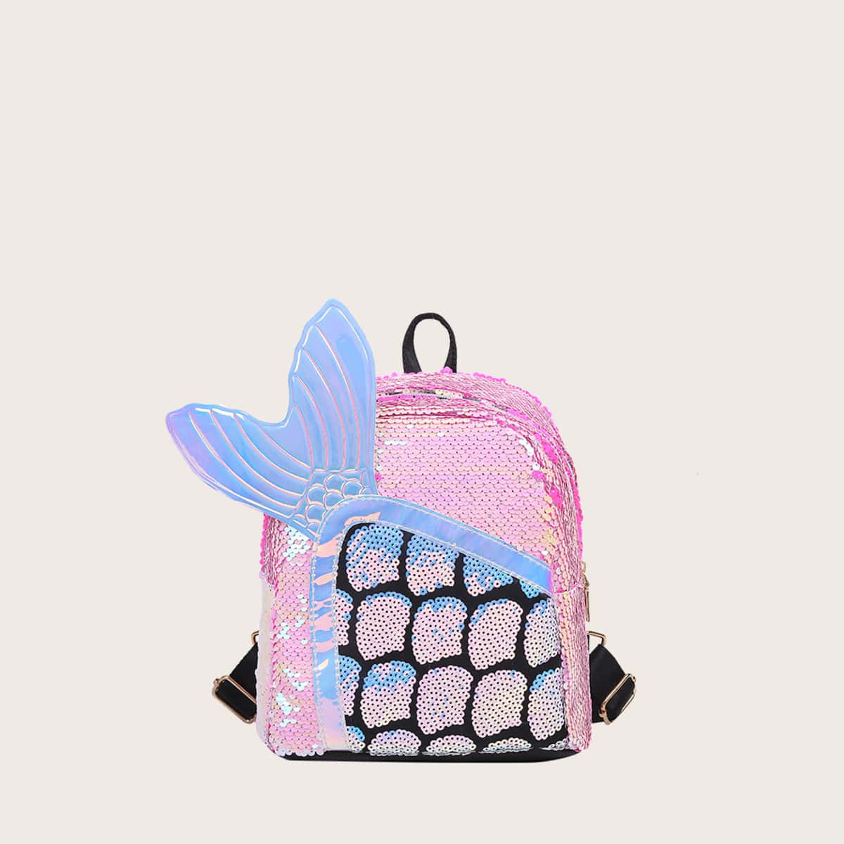 

Sequin Decor Backpack, Pink