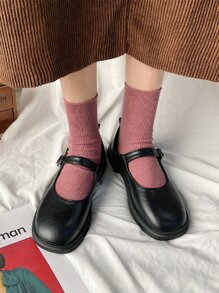 Our Round Toe Mary Jane Shoes is such a vibe - ROMWE