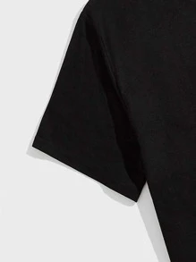 Manfinity Tops Nam Hoa Giải trí - màu đen - Xem 3