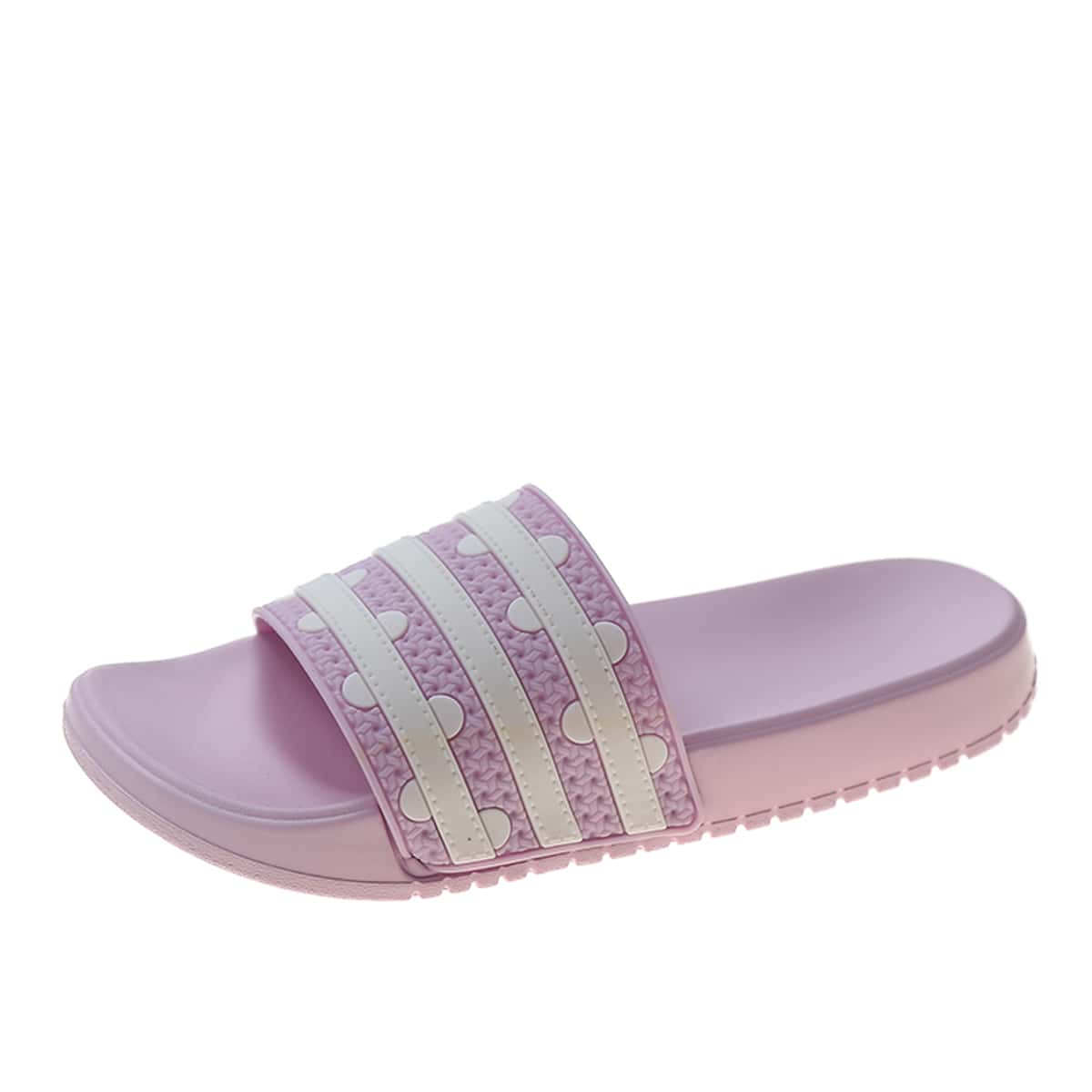 

Striped Pattern Slides, Pink