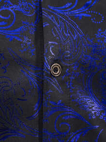 Manfinity AFTRDRK Men Baroque Print Button Through Shirt, Fall, Long Sleeve Top