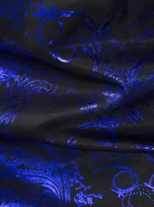 Manfinity AFTRDRK Men Baroque Print Button Through Shirt, Fall, Long Sleeve Top