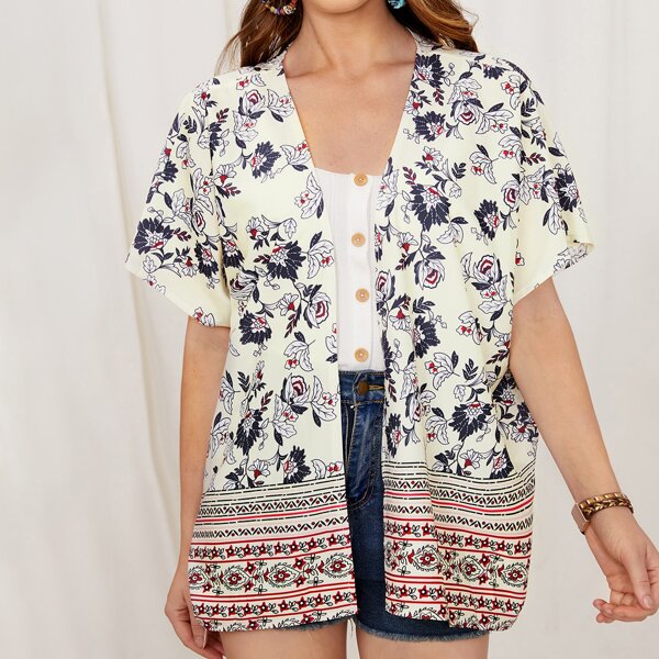 

Floral Print Kimono, Multicolor