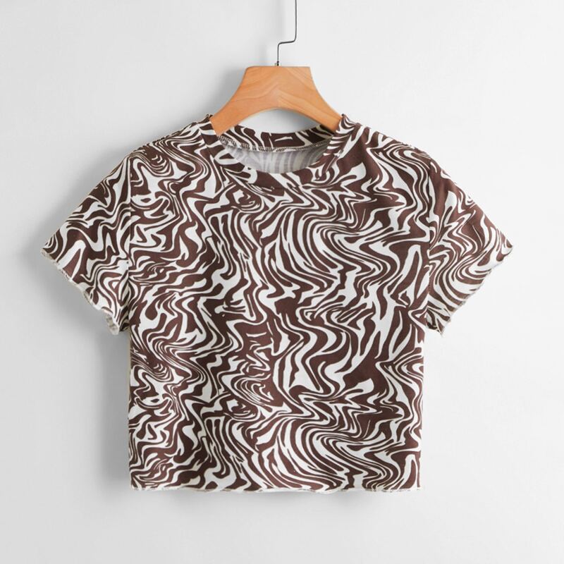 

All Over Print Tee, Brown