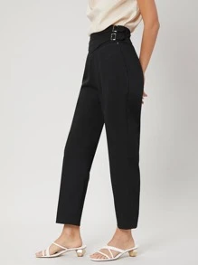 MOTF PREMIUM VISCOSE TAILORED TROUSERS - Black - View 4
