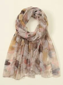 Boho 1pc Allover Graphic Scarf For Outdoor All Seasons Winter Fall - Multicolor - View 1