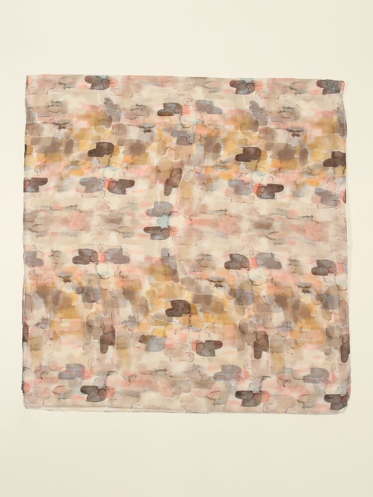 波西米亚风 1 件装全图案围巾 适合户外所有季节冬季秋季 - 彩色 - 查看 2