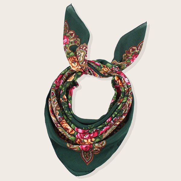 

Flower Print Bandana, Multicolor