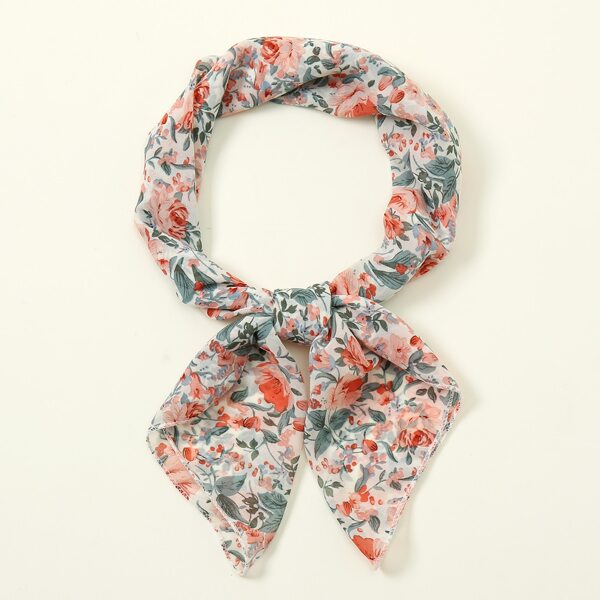 

Flower Print Scarf, Multicolor