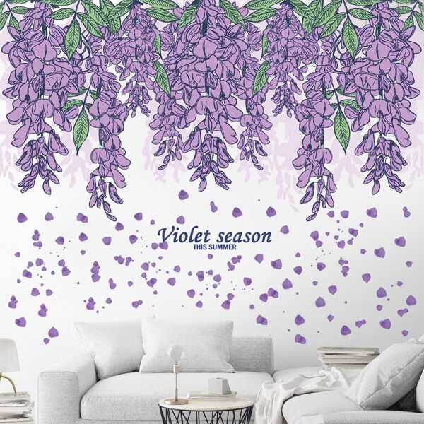 

Violet Print Wall Sticker, Multicolor
